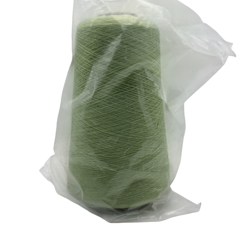 ColourMart 150g Cashmere Silk Yarn Cone Meadow Green 55/45 Blend 1/36nm